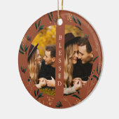 ゴールデン賛美グリータイプ写真テラコッタ セラミックオーナメント (左)