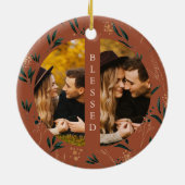 ゴールデン賛美グリータイプ写真テラコッタ セラミックオーナメント (裏面)