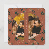 ゴールデン賛美グリー2枚フォトテラコッタ シーズンカード (正面)