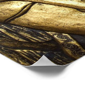 ゴールデン賛美ブッダめい想のポスター ポスター (角)