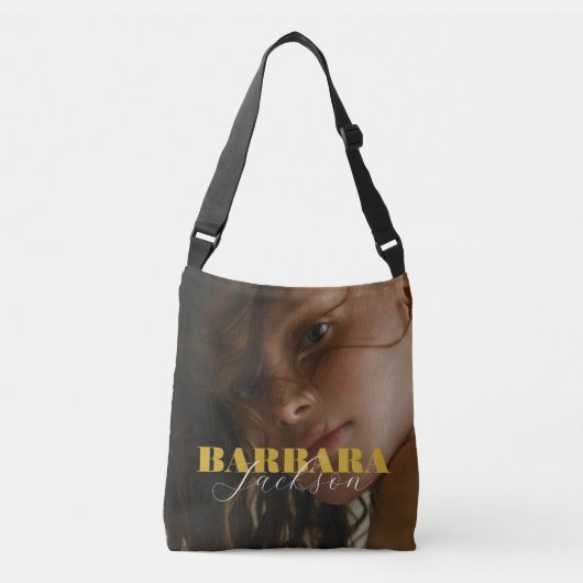 ゴールデン赤面写真名トートバッグ クロスボディバッグ (正面)