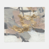 ゴールデン赤面 フリースブランケット (正面(横))