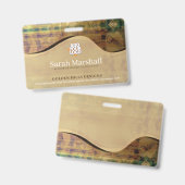 ゴールデン転がズヒルズネームタグ バッジ (正面＆裏面)