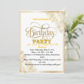 ゴールデン輝く誕生祝い! 招待状 (スタンド正面)