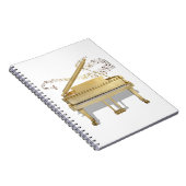 ゴールデン遊ピアノのスパイラルノート ノートブック (右側)