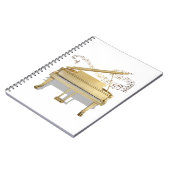 ゴールデン遊ピアノのスパイラルノート ノートブック (左側)