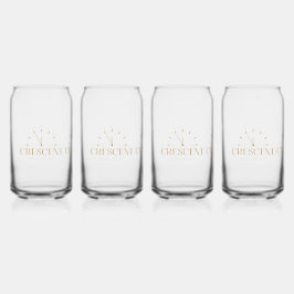 ゴールデン金ゴールドシャイン豪華ギフト貴重な三日月wh ガラス缶