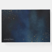 ゴールデン銀河系結婚式招待状 ゲストブック (裏面)