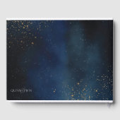 ゴールデン銀河系結婚式招待状 ゲストブック (裏面)