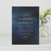 ゴールデン銀河系結婚式招待状 招待状 (スタンド正面)