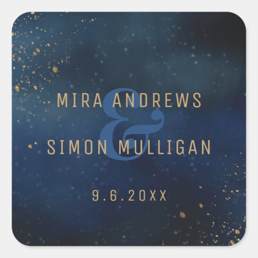 ゴールデン銀河系 スクエアシール (正面)