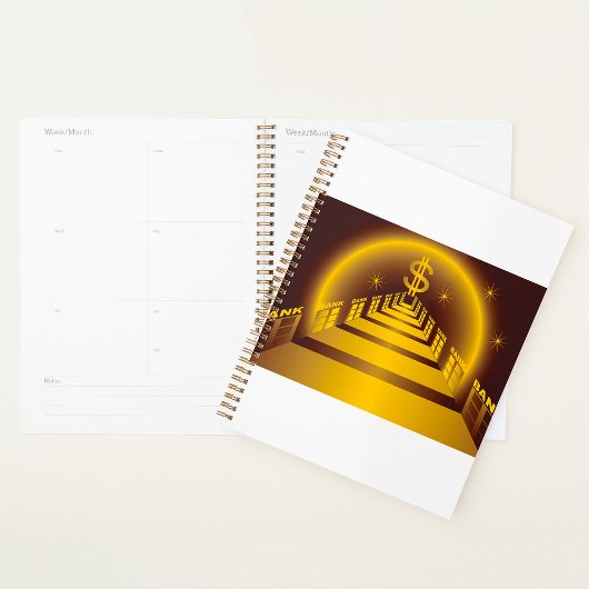 ゴールデン銀行回廊ド白熱［赤熱］光を放つルファイナンス プランナー手帳