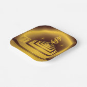 ゴールデン銀行回廊ド白熱［赤熱］光を放つルファイナンス ペーパープレート (傾斜あり)