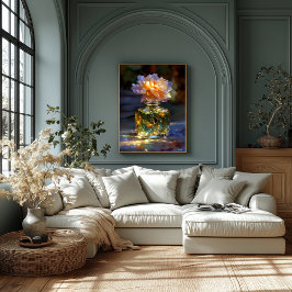 ゴールデン開花エリクサードリームライクフローラ香水 キャンバスプリント