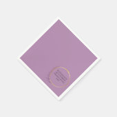 ゴールデン開花フローラエレガントバースデーパーティー スタンダードカクテルナプキン (角)