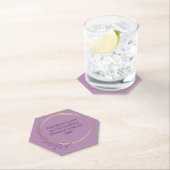 ゴールデン開花フローラエレガントバースデーパーティー ペーパーコースター (インサイチュ)