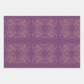 ゴールデン開花フローラバースデーパーティー ラッピングペーパーシート (正面)