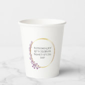 ゴールデン開花フローラバースデーパーティー 紙コップ (正面)