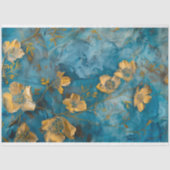 ゴールデン開花ボタニカルティッシュペーパー 薄葉紙 (正面)