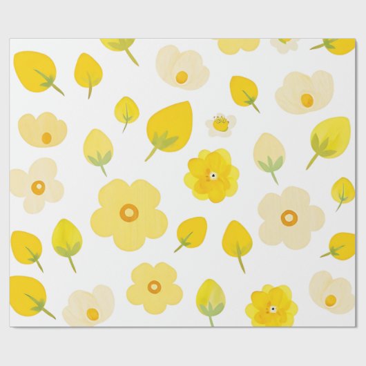 ゴールデン開花リュックス壁紙 ラッピングペーパー (フラット)