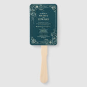 ゴールデン開花結婚式 プログラム ハンドファン (正面)