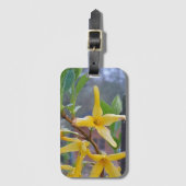 ゴールデン開花:しゃれている Forsythiaラゲージタグ ラゲッジタグ (正面縦)