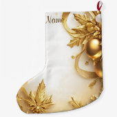 ゴールデン離れクリスマスホリデーストッキング ラージクリスマスストッキング (裏面)