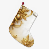 ゴールデン離れクリスマスホリデーストッキング ラージクリスマスストッキング (正面 (吊り時))