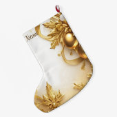 ゴールデン離れクリスマスホリデーストッキング ラージクリスマスストッキング (裏面 (吊り時))