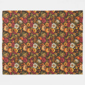 ゴールデン離れプリント&パンプキン – フェスティバルTouch フリースブランケット (正面(横))