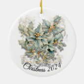 ゴールデン離れホリー – カスタム セラミックオーナメント (裏面)