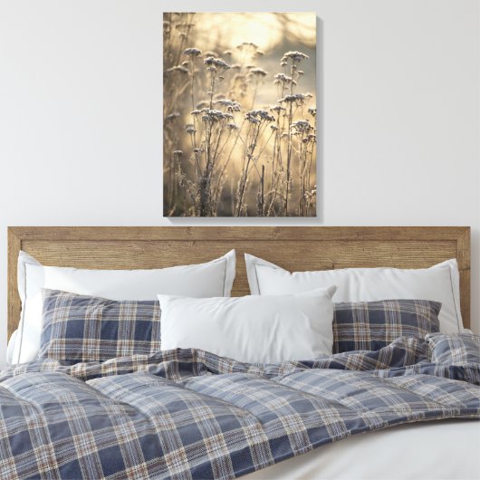 ゴールデン霜の降りたモーニングフラミッシュカントリー側 キャンバスプリント (インサイチュ (寝室))