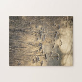 ゴールデン霜の降りたモーニングフラミッシュカントリー側 ジグソーパズル (横)