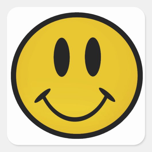 ゴールデン顔 スクエアシール (正面)