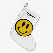 ゴールデン顔 スモールクリスマスストッキング (正面 (吊り時))