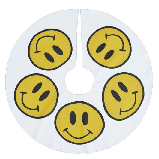 ゴールデン顔 ブラッシュドポリエステルツリースカート (正面)