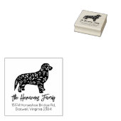 ゴールデン飾レトリエバーファミリー差出人住所 ラバースタンプ (押印)