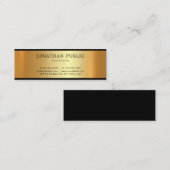 ゴールデン魅力的デザイングモダンラマラープレーン スキニー名刺 (正面/裏面)