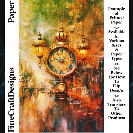 ゴールデン鮮やかクロック&ランタンCS4クラフト紙