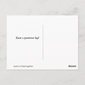 ゴールデン鮮やかレトリバーおたくグラス絵画ズ ポストカード (裏面)