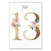 ゴールデン13フローラテーブル番号カード テーブルナンバー (裏面)