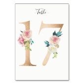 ゴールデン17フローラテーブル番号カード テーブルナンバー (裏面)