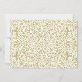 ゴールデン1920sアールデコ結婚式招待状 招待状 (裏面)