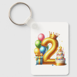 ゴールデン2歳の誕生日 キーホルダー