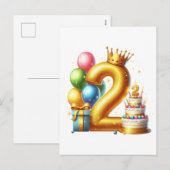 ゴールデン2歳の誕生日 シーズンポストカード (正面/裏面)