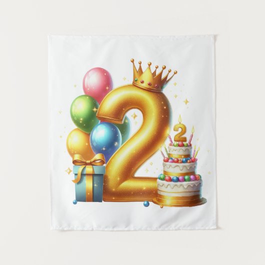 ゴールデン2歳の誕生日 タペストリー (正面)