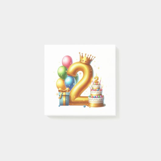 ゴールデン2歳の誕生日 ポストイット (正面)