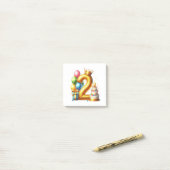 ゴールデン2歳の誕生日 ポストイット (デスク上)