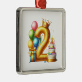 ゴールデン2歳の誕生日 メタルオーナメント (右)