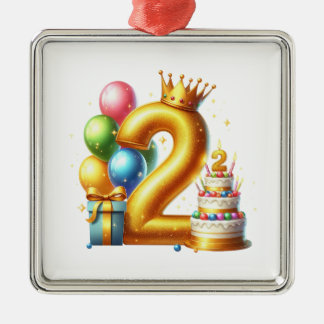 ゴールデン2歳の誕生日 メタルオーナメント